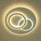 Ультратонка стельова біла кругла люстра з кільцями D-46 cm Led 70W White Home circle 250874-100005738