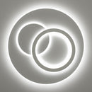 Ультратонка стельова біла кругла люстра з кільцями D-46 cm Led 70W White Home circle 250874-100005738