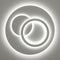 Ультратонка стельова біла кругла люстра з кільцями D-46 cm Led 70W White Home circle 250874-100005738