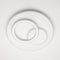 Ультратонка стельова біла кругла люстра з кільцями D-46 cm Led 70W White Home circle 250874-100005738