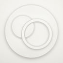 Ультратонка стельова біла кругла люстра з кільцями D-46 cm Led 70W White Home circle 250874-100005738