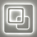 Ультратонка стельова біла квадратна люстра світлодіодна L-46 cm Led 70W White Home square 250874-100005739