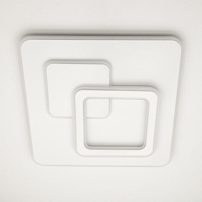 Ультратонка стельова біла квадратна люстра світлодіодна L-46 cm Led 70W White Home square 250874-100005739