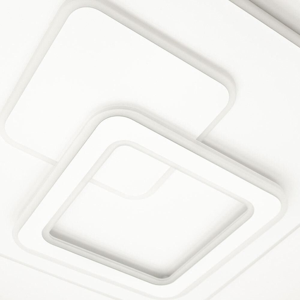 Ультратонка стельова біла квадратна люстра світлодіодна L-46 cm Led 70W White Home square 250874-100005739