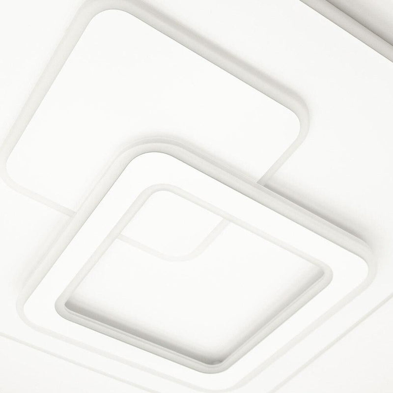 Ультратонка стельова біла квадратна люстра світлодіодна L-46 cm Led 70W White Home square 250874-100005739