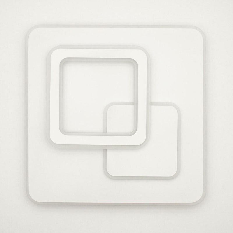 Ультратонка стельова біла квадратна люстра світлодіодна L-46 cm Led 70W White Home square 250874-100005739