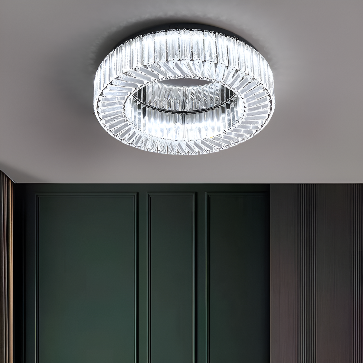 Стельовий світильник Crystal Tube D-40 cm/ D-50 cm Chrome 250676-100005125