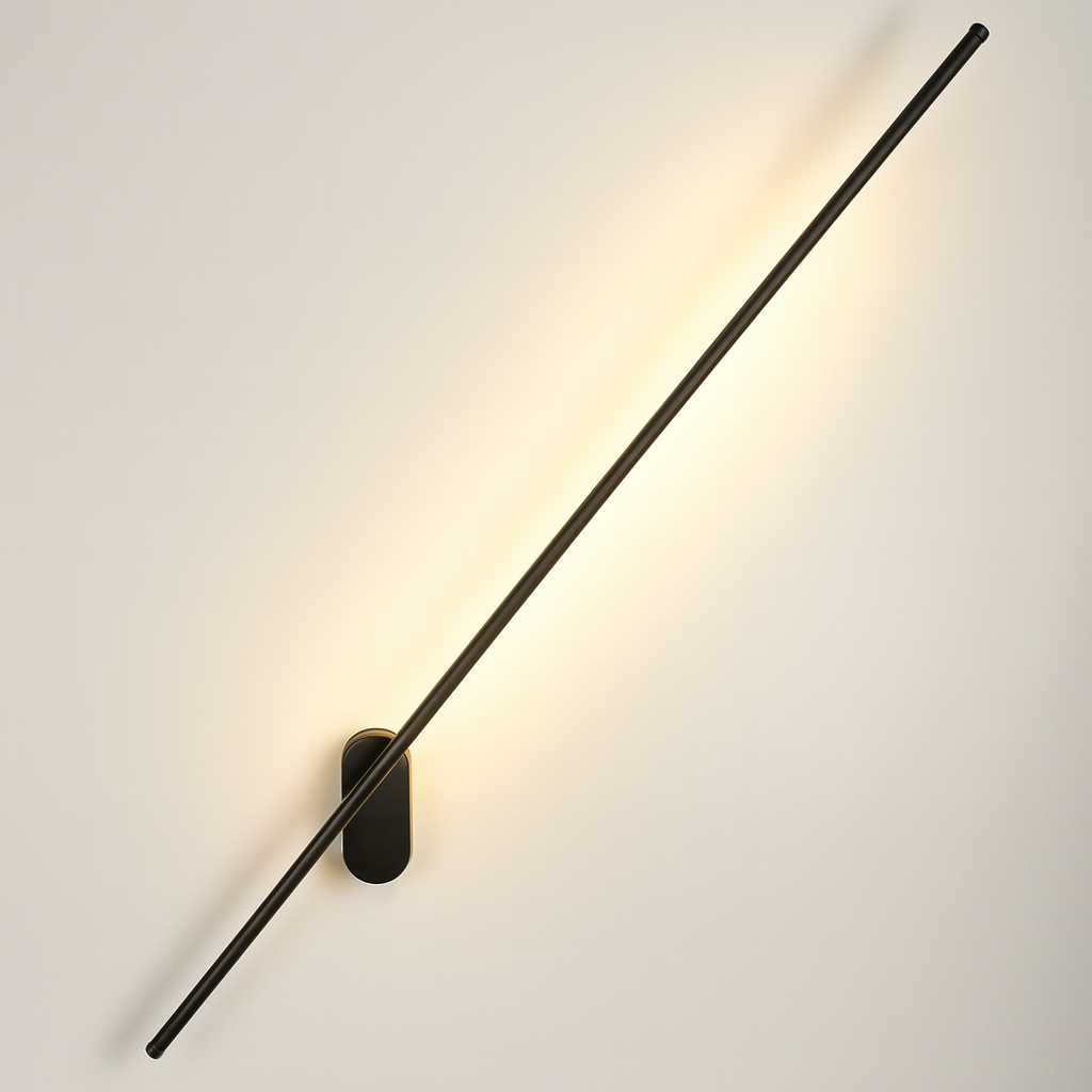 Бра чорне поворотне L60 cm/ L80 cm/ L100 cm/ L120 cm/ L150 cm 4000K Black Pipeline oval turn 240818-100003608