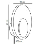 Настінний світильник оливковий D-21 cm Led 7W 3000K Green Circle 260309-100007712