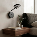 Cвітильник чорний настінний з поворотним плафоном H-26 cm Led 10W 3000K Black Slim Groky 260866-100008545