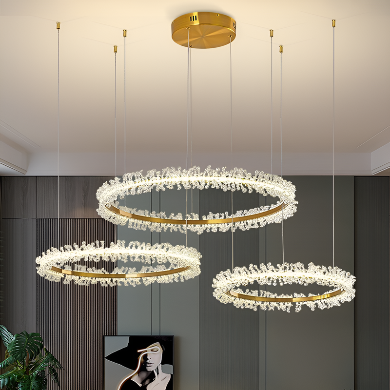 Люстра Gold petals rings 250W 4000K Gold 250488-100004349