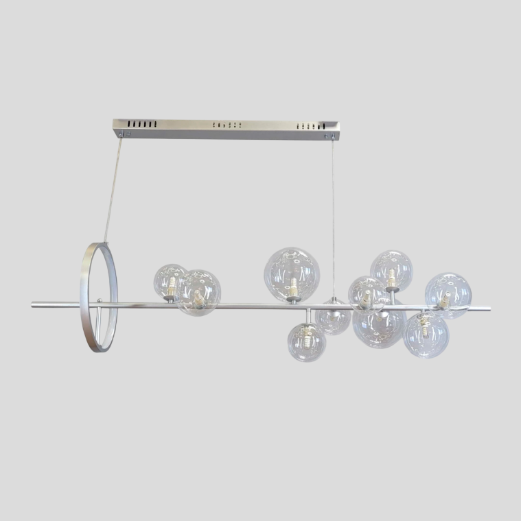 Люстра підвісна Bubbles L-120cm Led+G9x10 Silver 250635-100005163