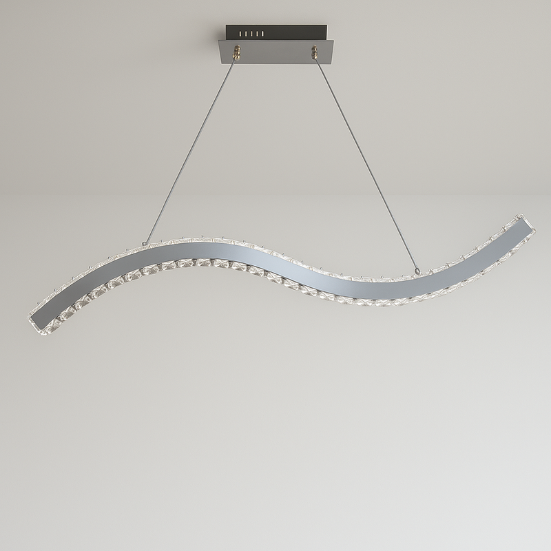 Люстра підвісна Wave L-80cm Chrome 21W 250535-100005004