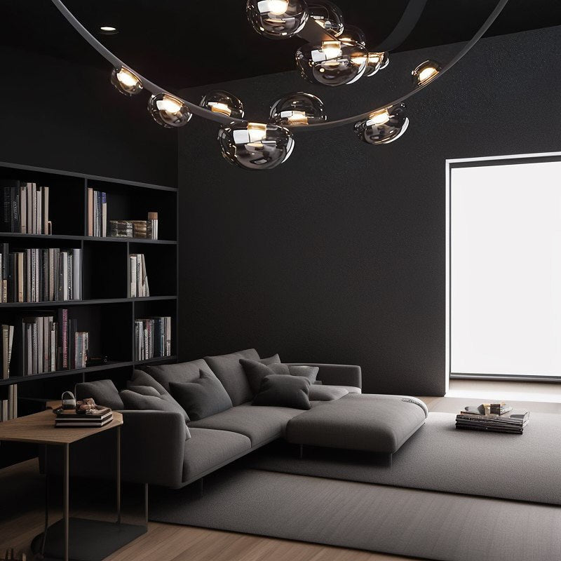 Підвісний світильник чорний Led 35W L-300 cm Led 35W Black Pumpo Bubbles 240622-100003401