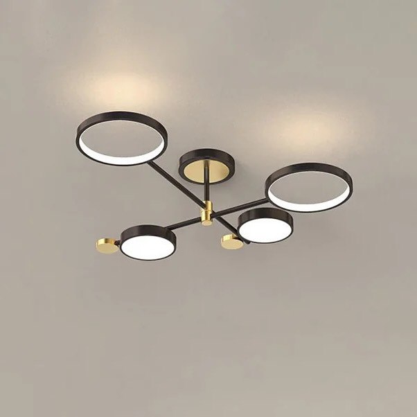 Стельовий світильник Lamos H-22  cm Led 30W 3000K-6000K Black + Gold 240576-100003253
