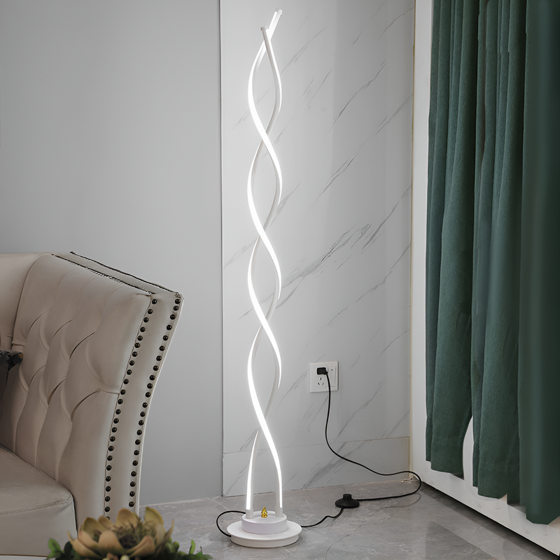 Напольний торшер Spiral 76W H-142cm White 250458-100004635