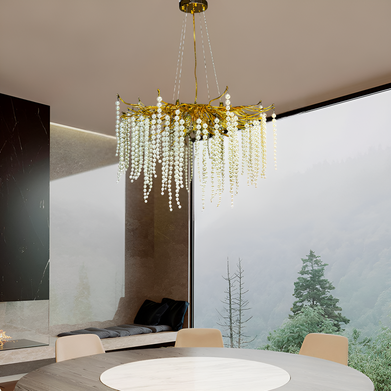Люстра Tree D-60cm / D-80cm Gold + Clear 250488-100004539