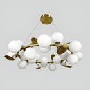 Люстра Frosted Bloom D-60cm / D-80cm Gold+White 250518-100004849
