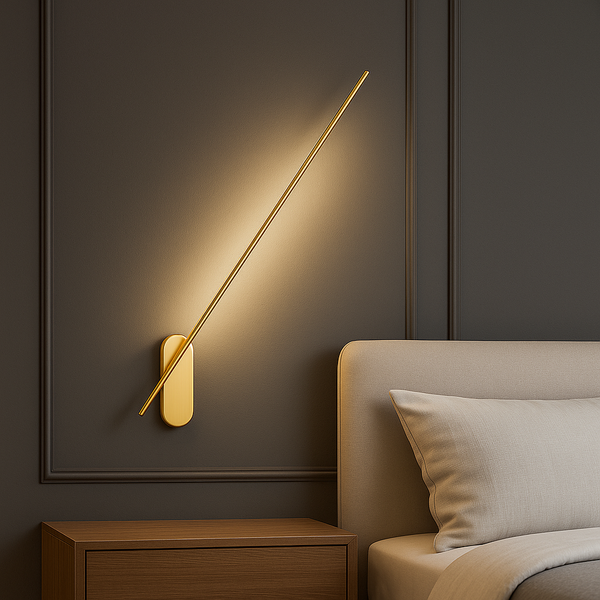 Бра золоте поворотне Pipe line oval turn L60 см / L80/см / L100 см 4000K Gold 240818-100003603