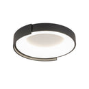 Стельова люстра сіра D-50 cm H-8 cm Led 74W 3000K-6000K Grey Circle 260131-100007181