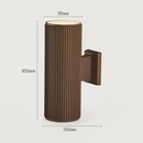 Настінний коричневий вуличний світильник H-30 cm 2хЕ27 IP54 Brown Billy 260719-100008477