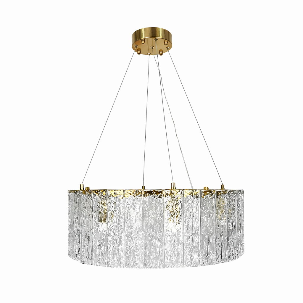 Підвісні люстри D-60 cm / D-80 cm / D-100 cm E14 Clear+Gold Ice 260118-100007062