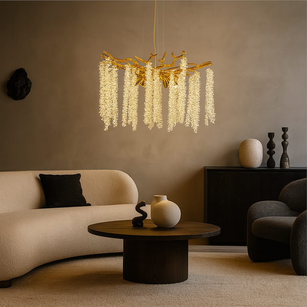 Люстра підвісна золота D-60 cm E14 Gold Tree 250753-100005606