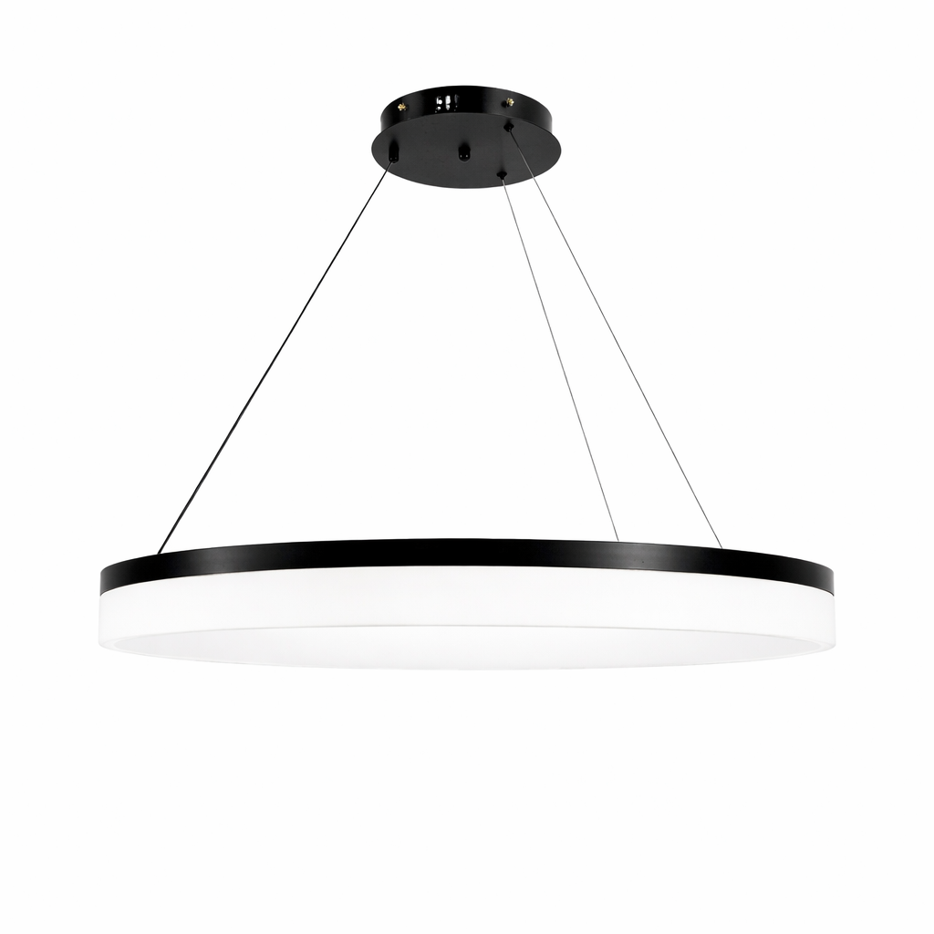 Підвісні люстри D-50 cm / D-60 cm / D-80 cm Led 3000K-6000K Black Matte Ice 251218-100006974