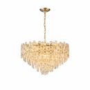 Підвісні кришталеві люстри золоті D-50/ 60/ 80/ 100 cm E14 Gold Elegance 260220-100007546