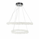 Люстри з подвійними кільцями D-40+60 / D-60+80 cm Led 4000К Chrome Frost Clear Crystal 260118-100007234