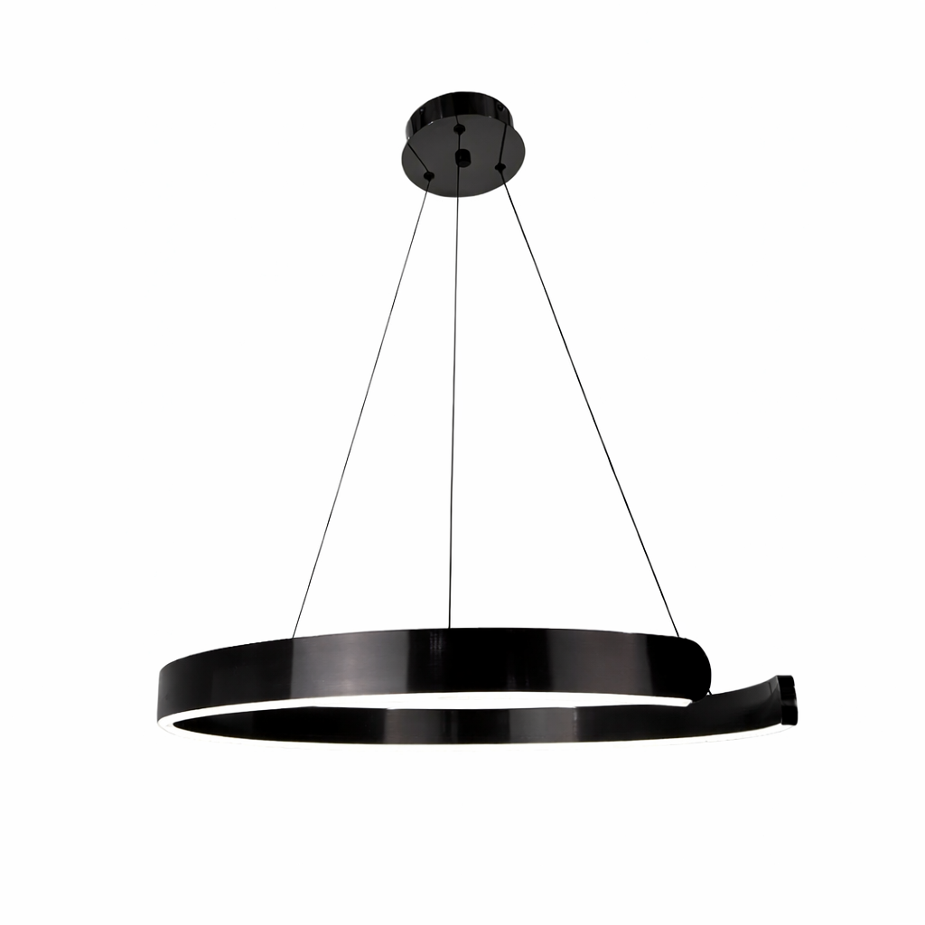 Підвісні люстри кільцеві чорні D-60 cm / D-80 cm Led 3000-6000K Black Clips 260218-100007535