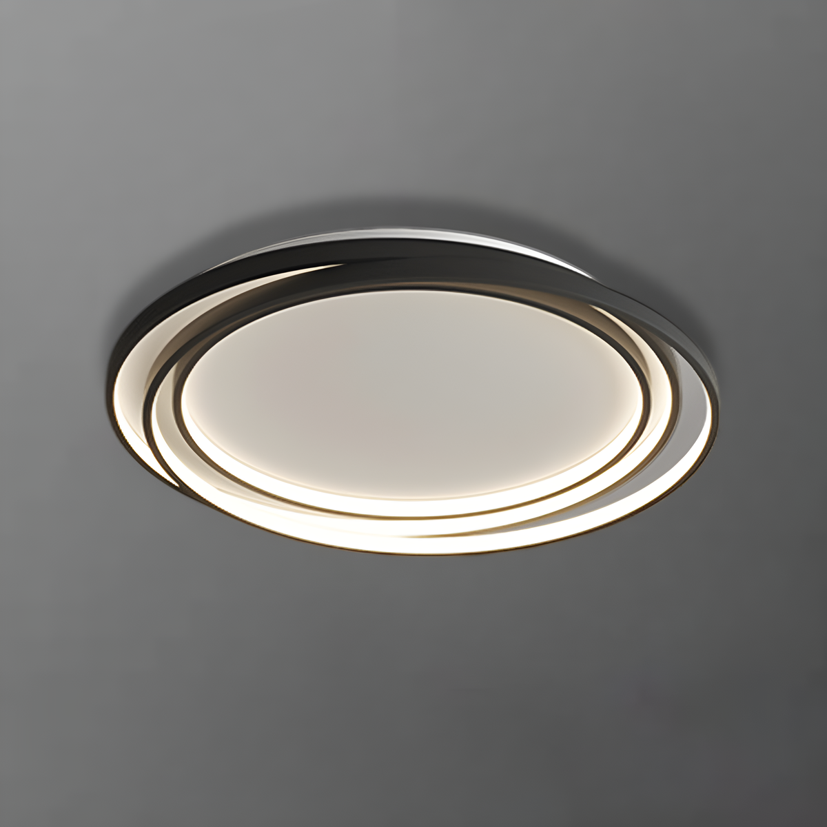 Стельовий світлодіодний світильник з пультом Geometry White + Black 76W LED 250431-100004649