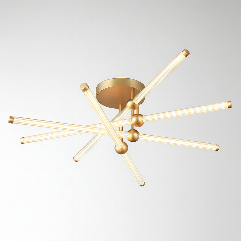 Стельовий LED-світильник золотий Line D-81 cm H-24 cm 76W Gold  220720-100000924