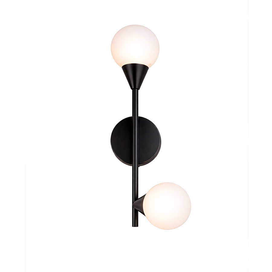 Настінний світильник чорний лівий / правий H-66 cm Led Black+White Turn 260319-100007696