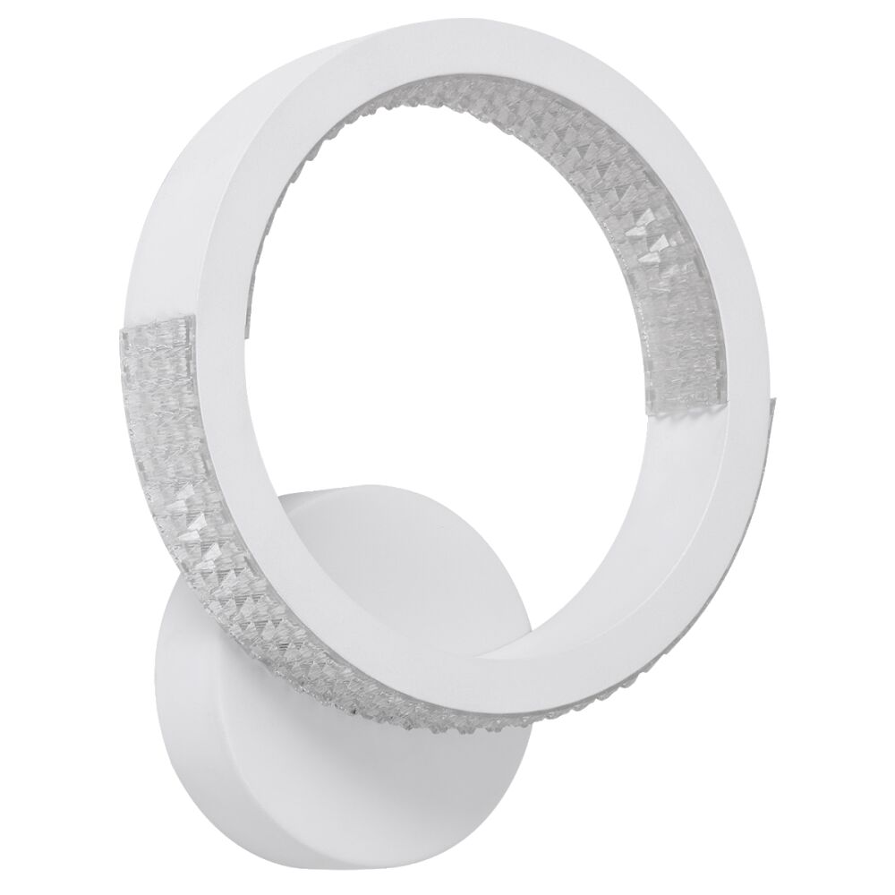 Настінний світильник білий D-25 cm H-30 cm Led 17W 3000-6000K White Arka lamp 251174-100006645