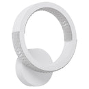 Настінний світильник білий D-25 cm H-30 cm Led 17W 3000-6000K White Arka lamp 251174-100006645