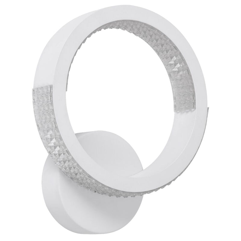 Настінний світильник білий D-25 cm H-30 cm Led 17W 3000-6000K White Arka lamp 251174-100006645