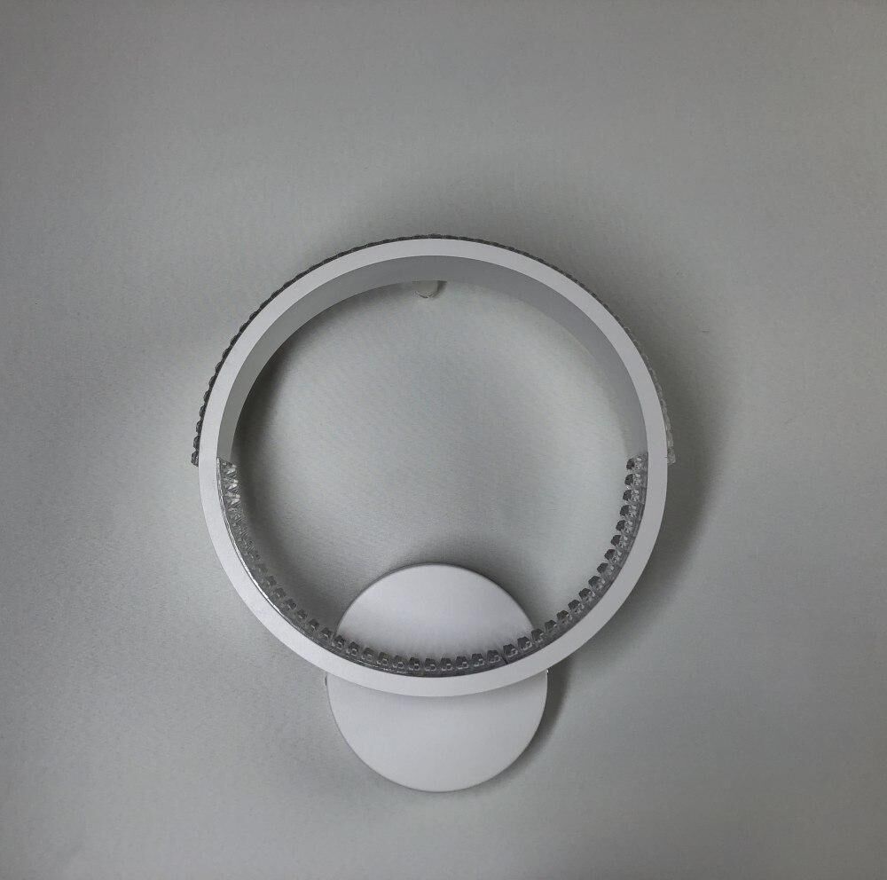 Настінний світильник білий D-25 cm H-30 cm Led 17W 3000-6000K White Arka lamp 251174-100006645