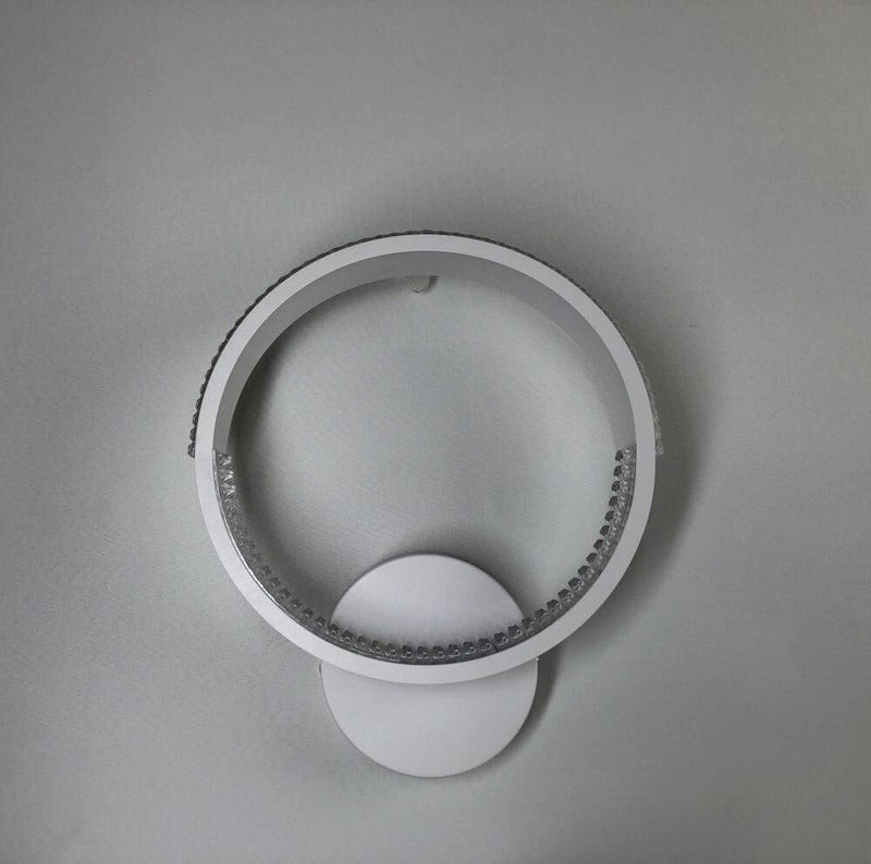 Настінний світильник білий D-25 cm H-30 cm Led 17W 3000-6000K White Arka lamp 251174-100006645