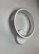 Настінний світильник білий D-25 cm H-30 cm Led 17W 3000-6000K White Arka lamp 251174-100006645