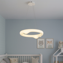 Люстра біла підвісна світлодіодна з пультом  D-50 cm Led 64W White Dribble 250831-100005786