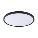 Стельова люстра чорна кругла світлодіодна D-60 cm H-3 cm Led 48W Black Circle 250940-100002088
