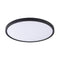 Стельова люстра чорна кругла світлодіодна D-60 cm H-3 cm Led 48W Black Circle 250940-100002088