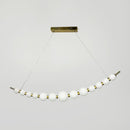 Підвісна люстра L-110 cm Led 14W White+Gold Pearls 251218-100006845