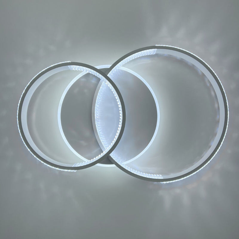 Стельова люстра біла з пультом L-60 cm H-11 cm Led 80W 3000-6000K White Arka lamp 251174-100006650