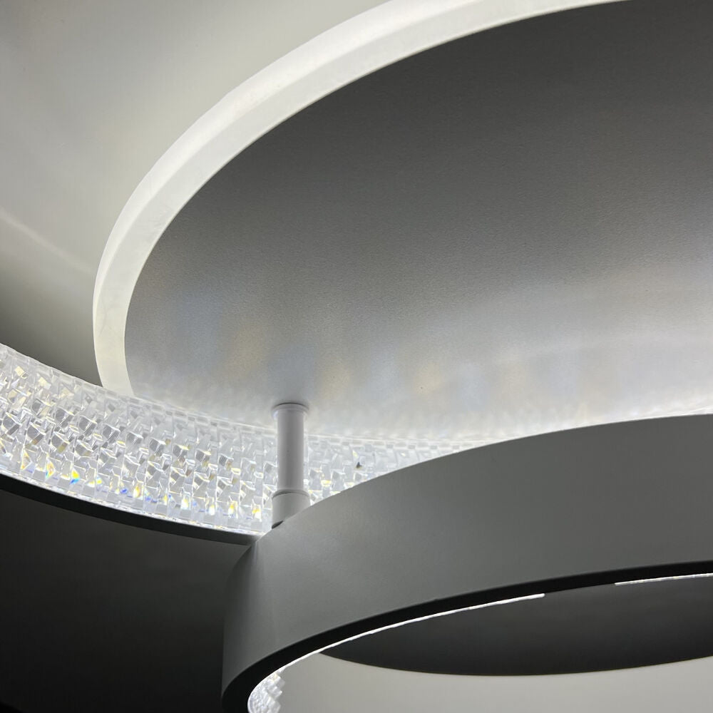 Стельова люстра біла з пультом L-60 cm H-11 cm Led 80W 3000-6000K White Arka lamp 251174-100006650