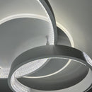 Стельова люстра біла з пультом L-60 cm H-11 cm Led 80W 3000-6000K White Arka lamp 251174-100006650