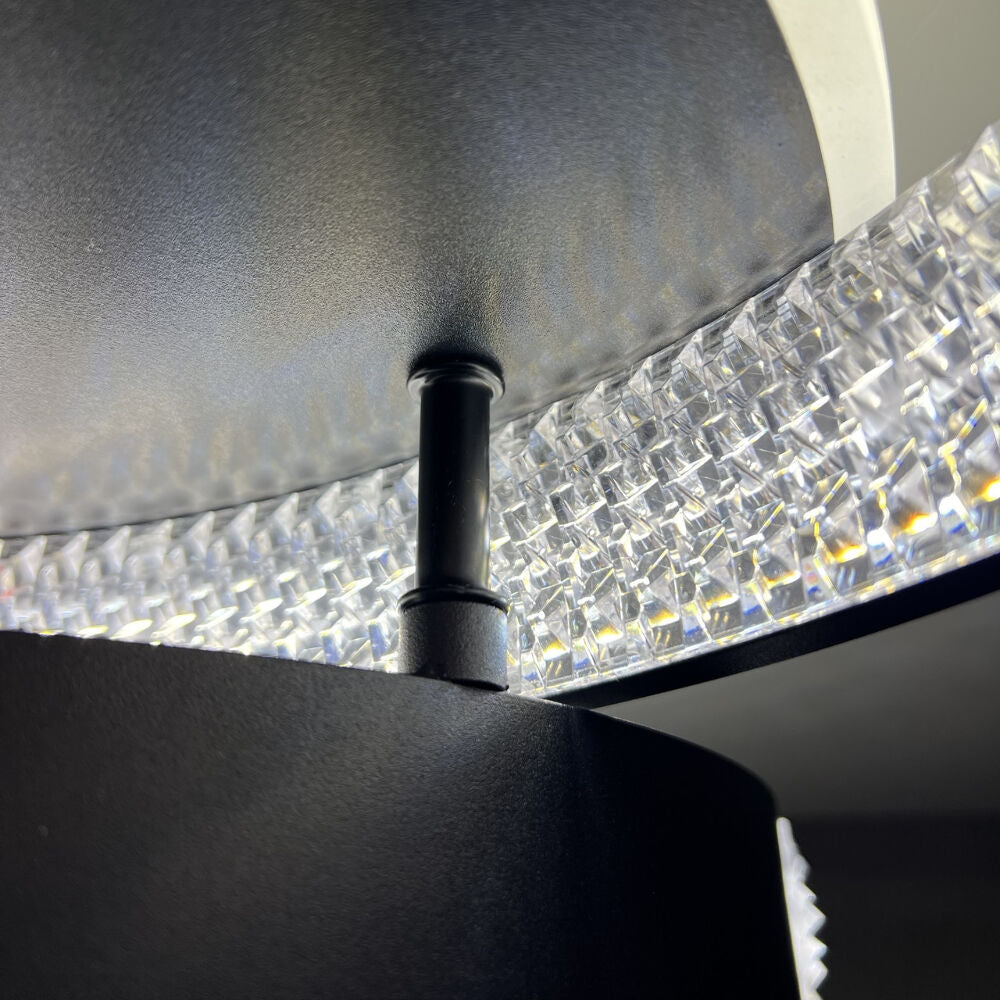 Стельова люстра чорна з пультом L-60 cm H-11 cm Led 80W 3000-6000K Black Arka lamp 251174-100006649