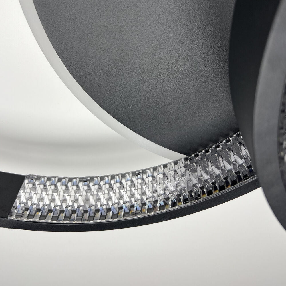 Стельова люстра чорна з пультом L-60 cm H-11 cm Led 80W 3000-6000K Black Arka lamp 251174-100006649