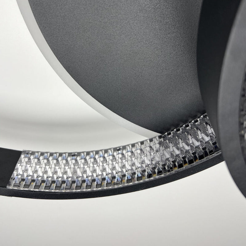 Стельова люстра чорна з пультом L-60 cm H-11 cm Led 80W 3000-6000K Black Arka lamp 251174-100006649